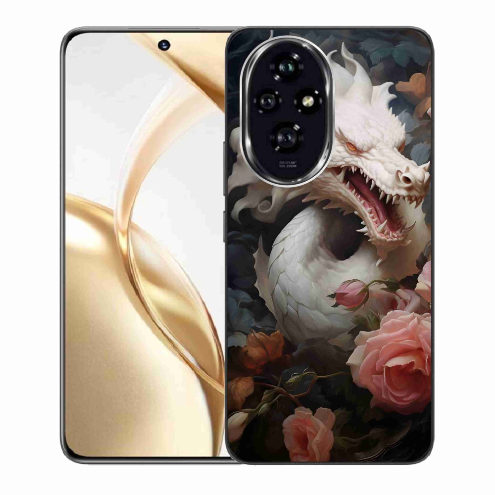 Gelový kryt mmCase na Honor 200 5G - bílý drak