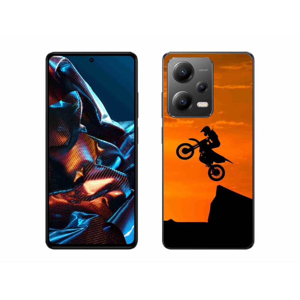 Gelový kryt mmCase na mobil Xiaomi Redmi Note 12 Pro 5G - motocross