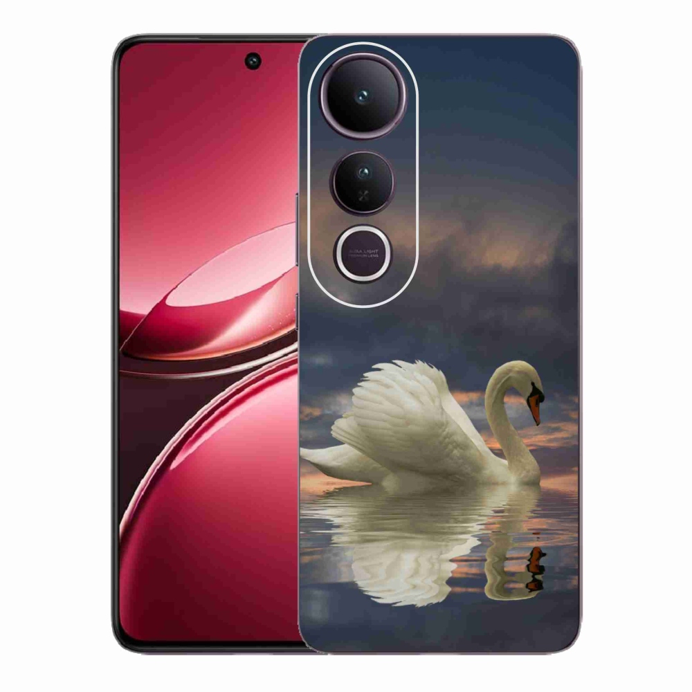 Gelový kryt mmCase na Vivo V50 Lite 4G/5G - labuť