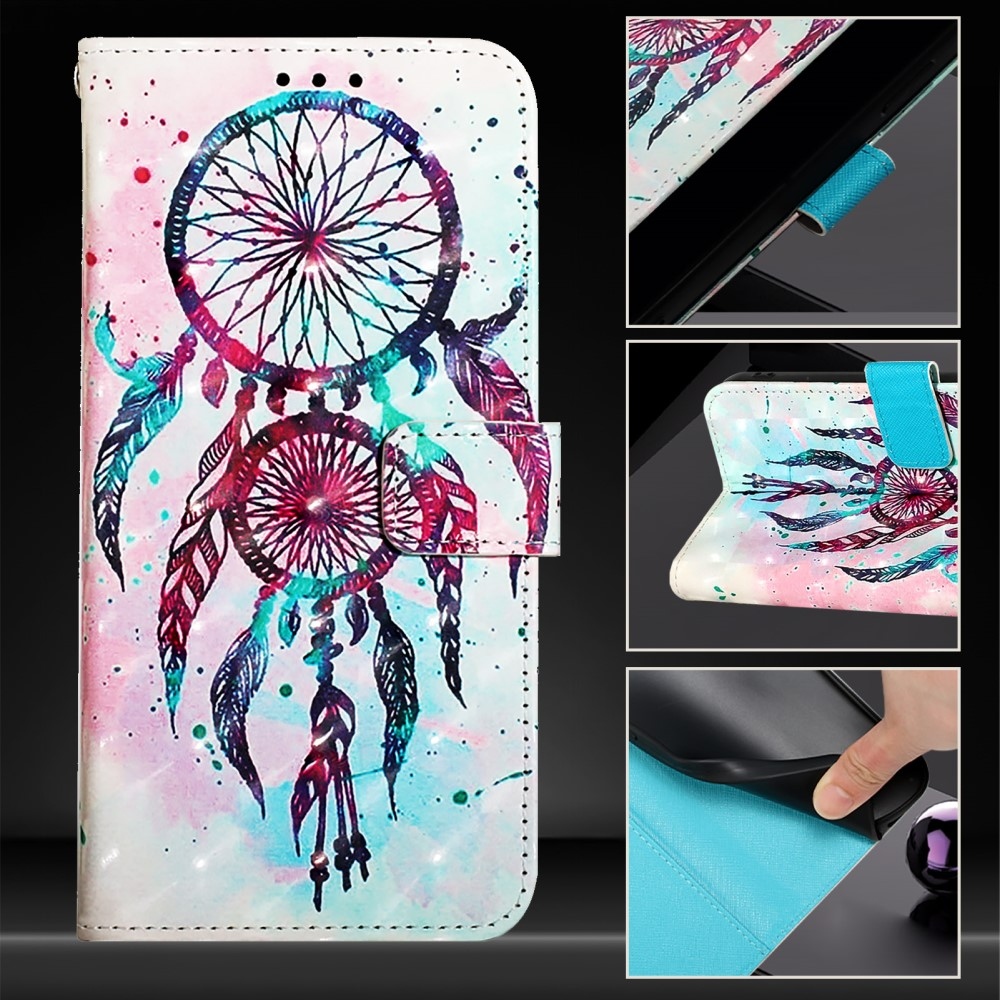 Patte knížkové pouzdro na Samsung Galaxy M55 5G - barevný lapač snů