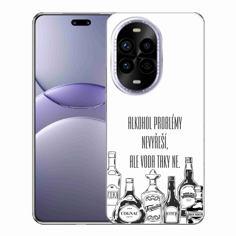 Gelový kryt mmCase na Huawei Nova 13 Pro 5G - vtipný text bílé pozadí