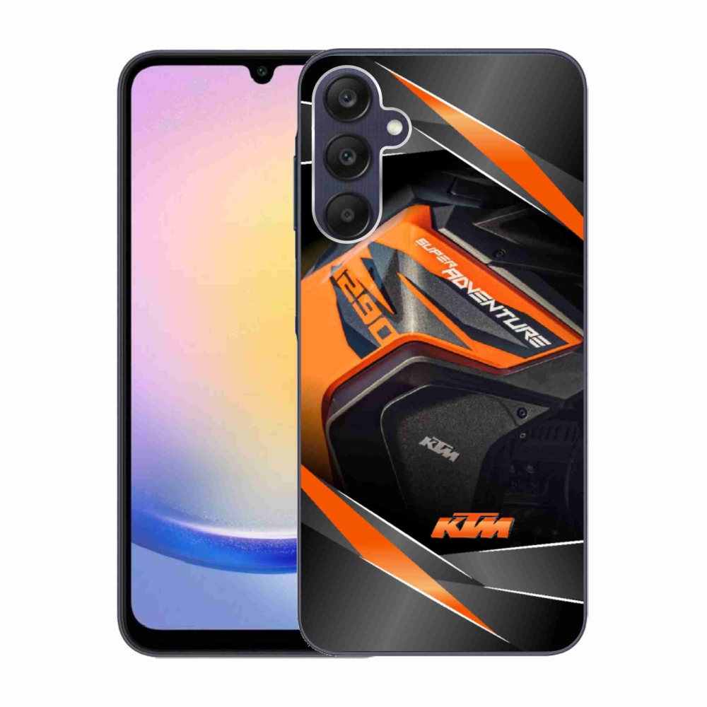 Gelový kryt mmCase na Samsung Galaxy A25 5G - motorka ktm