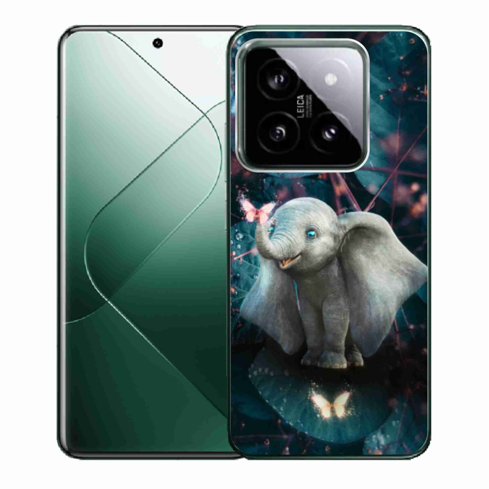 Gelový kryt mmCase na Xiaomi 14 - roztomilý slon