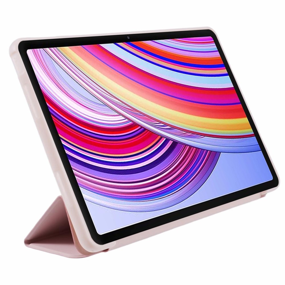 Fold chytré zavírací pouzdro na tablet Xiaomi Redmi Pad Pro 4G/5G - růžové