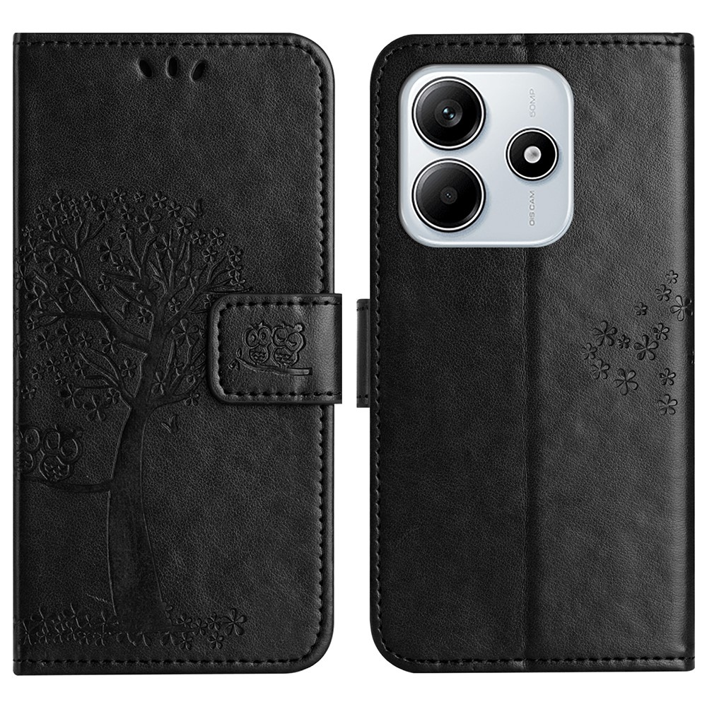 Tree knížkové pouzdro na Xiaomi Redmi Note 14 5G - černé