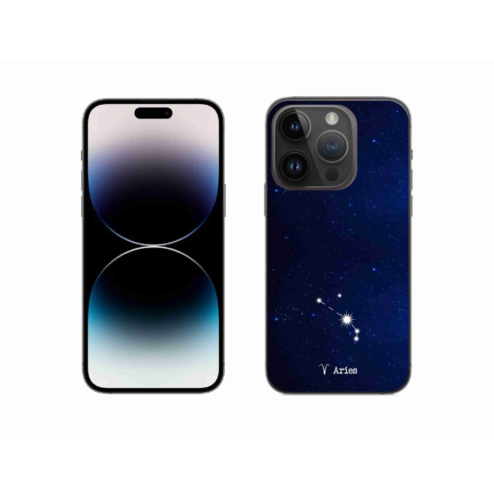 Gelový kryt mmCase na iPhone 14 Pro 6.1 - souhvězdí Berana