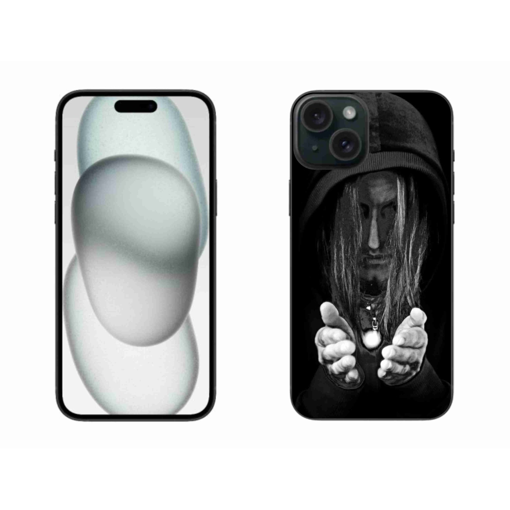 Gelový kryt mmCase na iPhone 15 Plus - tajemná osoba