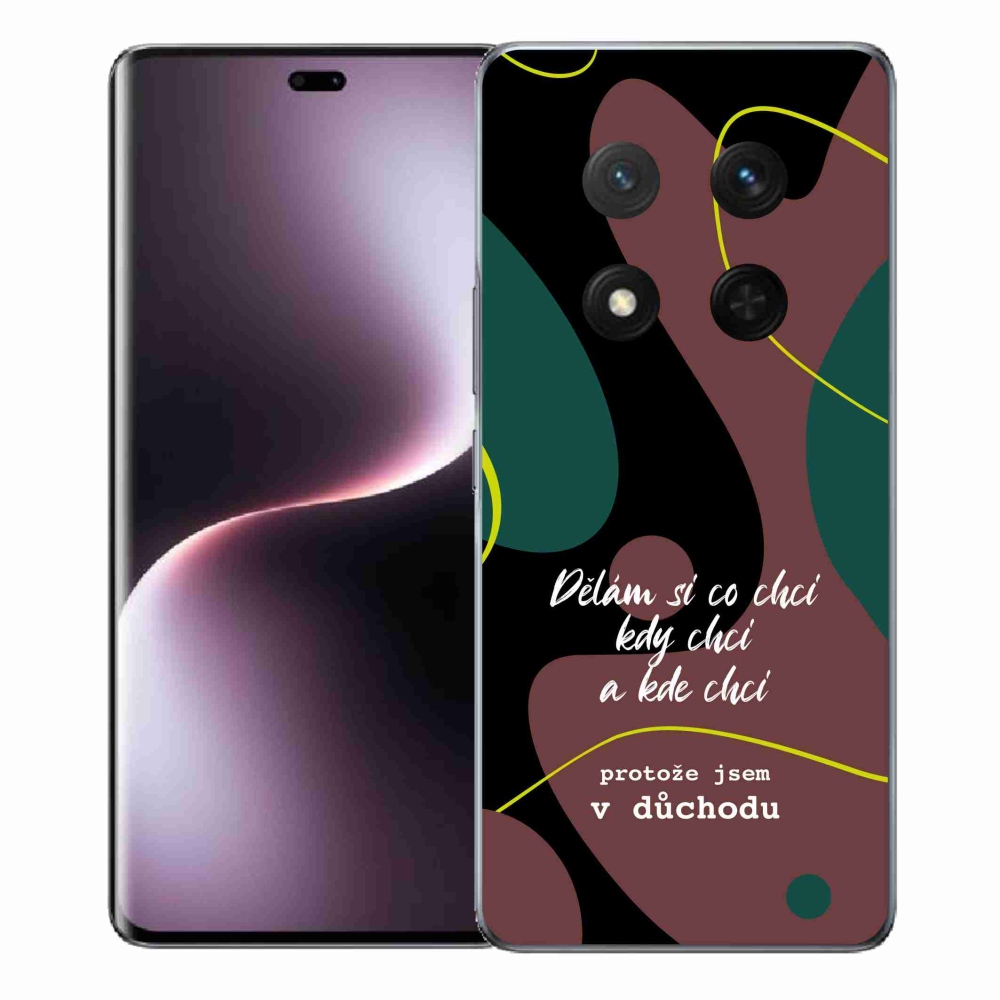 Gelový kryt mmCase na Honor Magic 7 Lite 5G - vtipný text 10 černé pozadí
