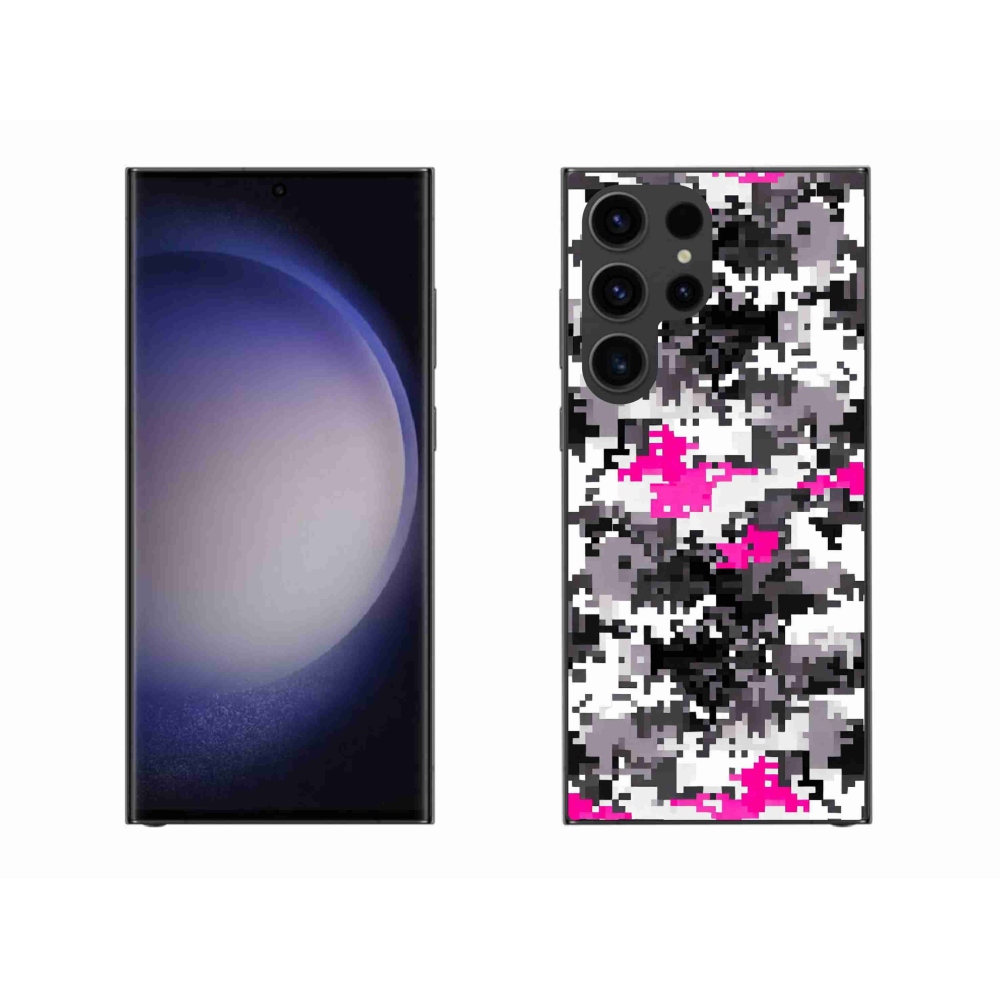 Gelový kryt mmCase na Samsung Galaxy S23 Ultra 5G - maskáčový vzor 4