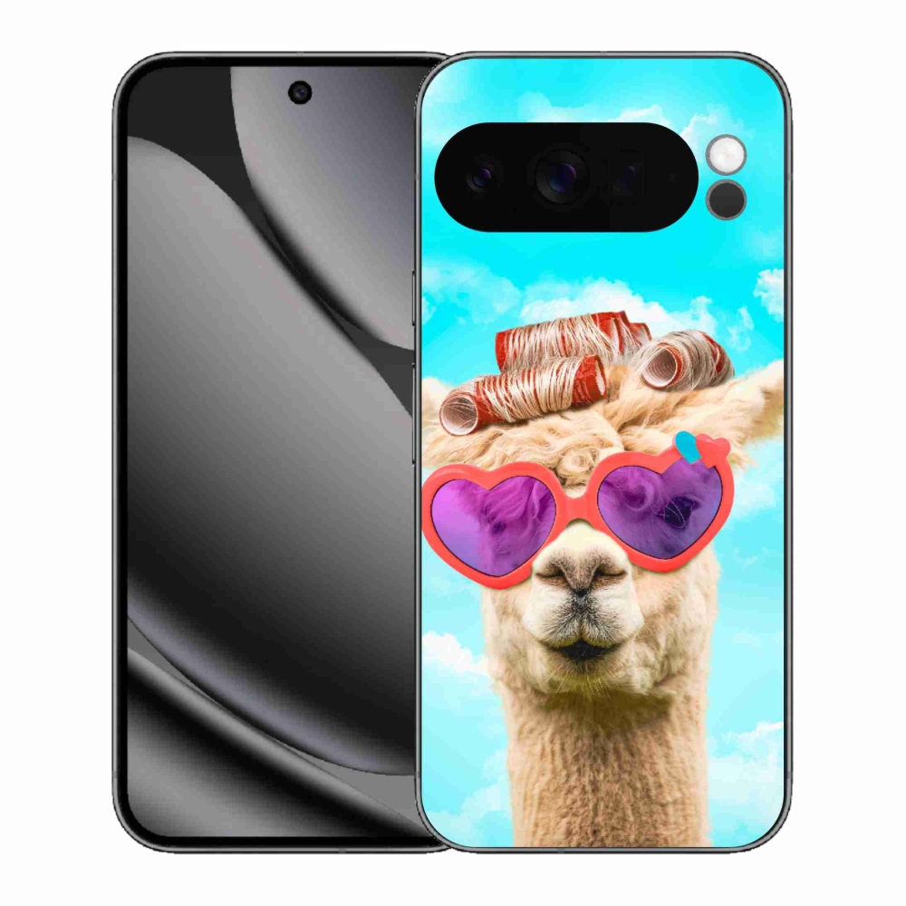 Gelový kryt mmCase na Google Pixel 10 Pro XL - lama s brýlemi