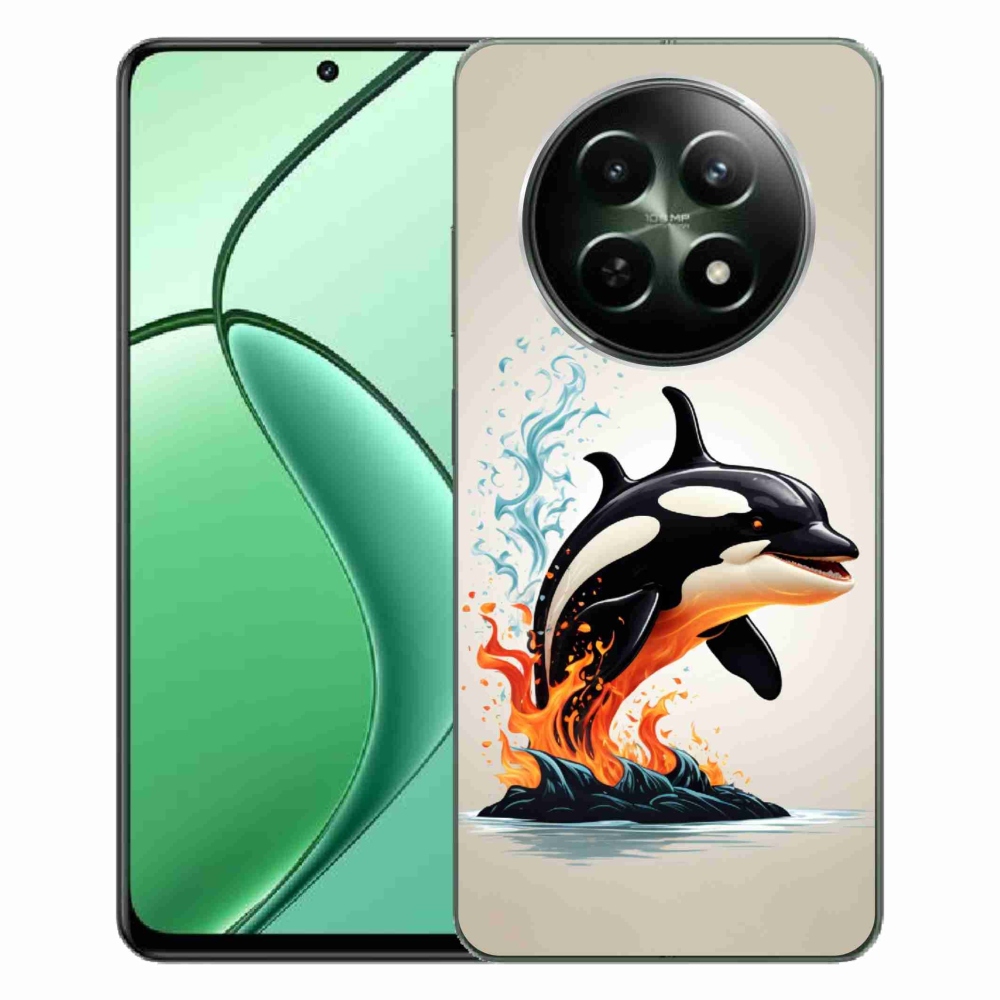 Gelový kryt mmCase na Realme 12 5G/12x 5G - kosatka