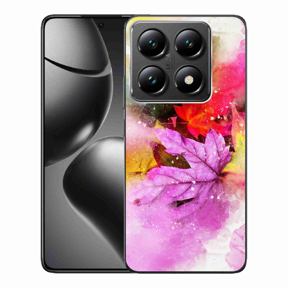 Gelový kryt mmCase na Xiaomi 14T Pro - barevné listy