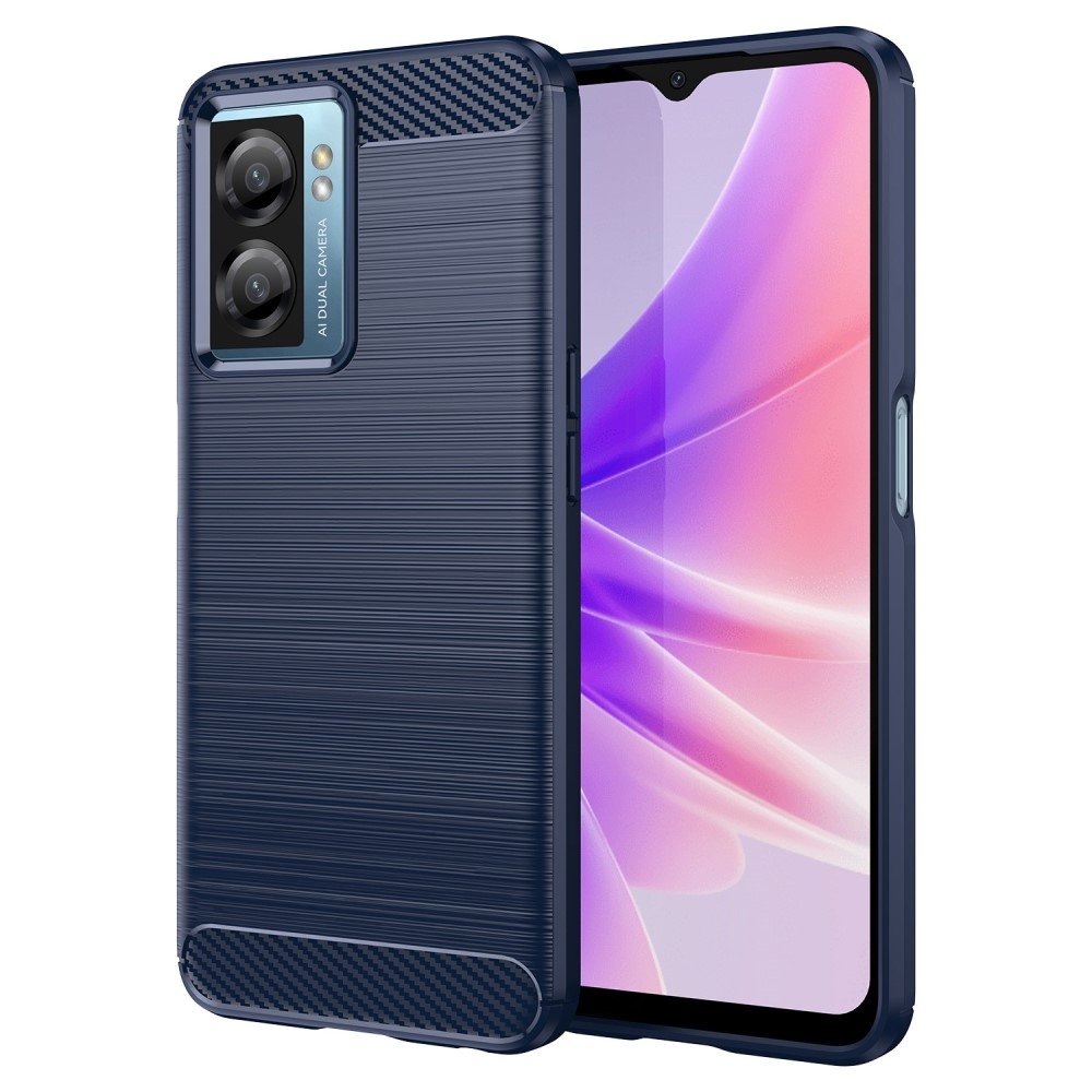 Carbon odolný gelový obal na Realme Narzo 50 - modrý