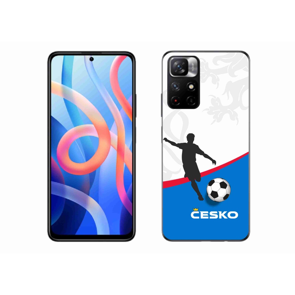Gelový kryt mmCase na Xiaomi Redmi Note 11S 5G - fotbal Česko 1