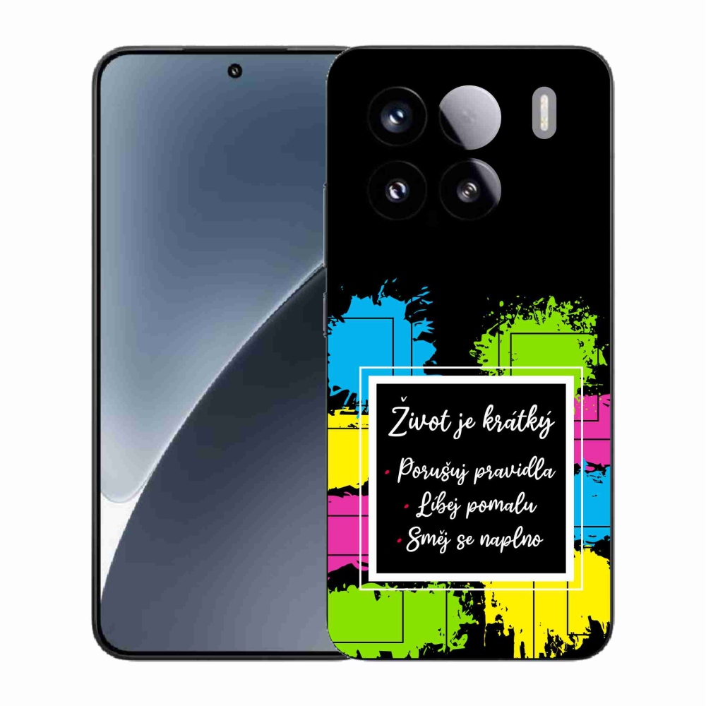 Gelový kryt mmCase na Xiaomi 15 - citát 5 černé pozadí