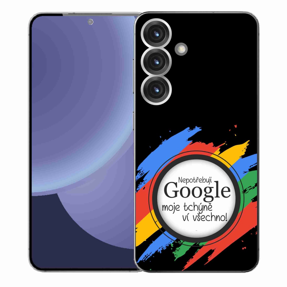 Gelový kryt mmCase na Samsung Galaxy S25+ - tchýně ví všechno černé pozadí