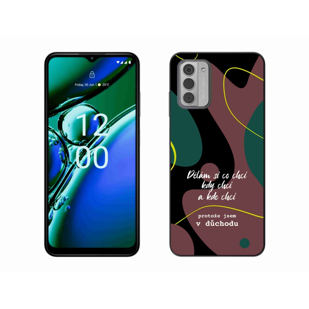 Gelový kryt mmCase na Nokia G42 - vtipný text 10 černé pozadí