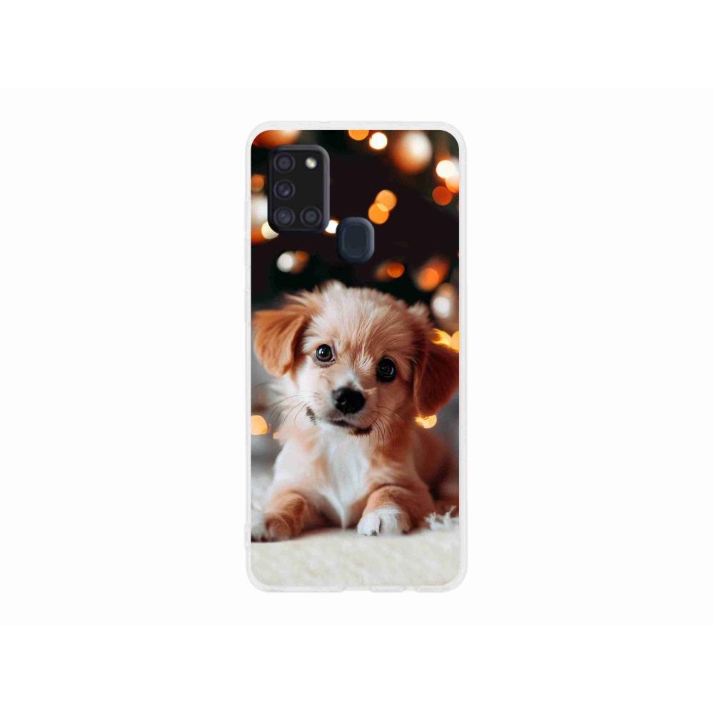 Gelový kryt mmCase na Samsung Galaxy A21s - štěňátko