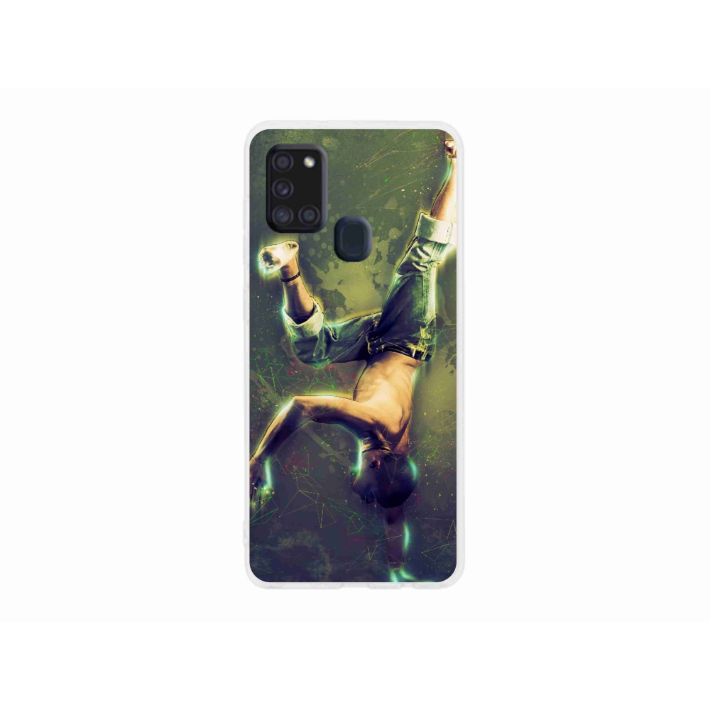 Gelový kryt mmCase na Samsung Galaxy A21s - breakdance