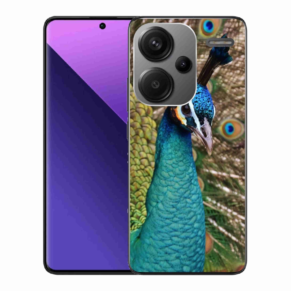 Gelový kryt mmCase na Xiaomi Redmi Note 13 Pro+ 5G - páv