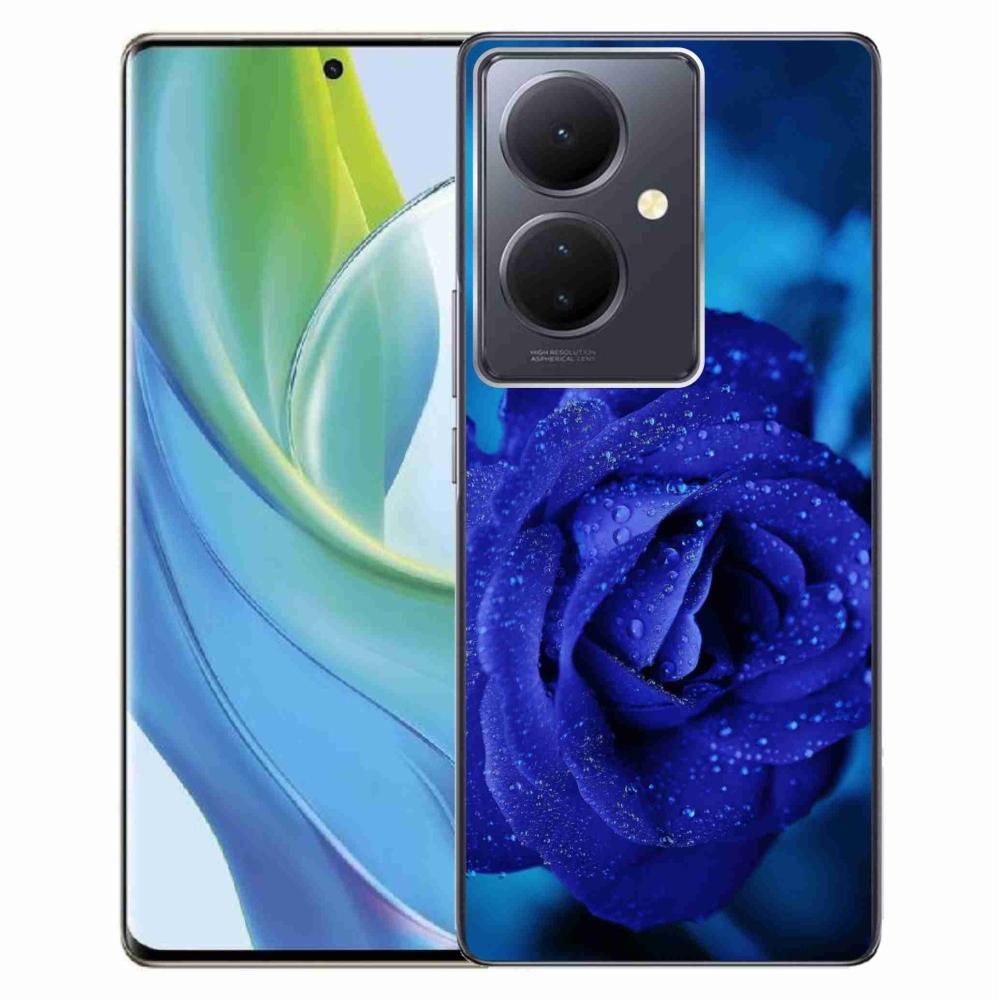 Gelový obal mmCase na Vivo V29 Lite 5G - modrá růže