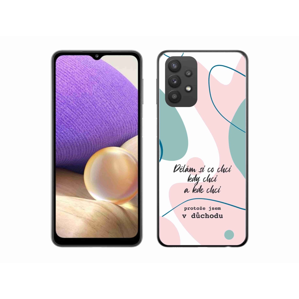 Gelový kryt mmCase na Samsung Galaxy A32 5G - vtipný text 10 bílé pozadí