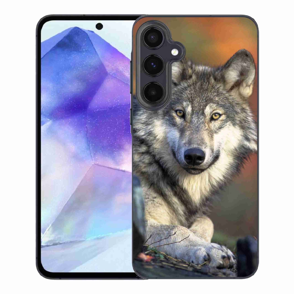 Gelový obal mmCase na Samsung Galaxy A55 5G - vlk