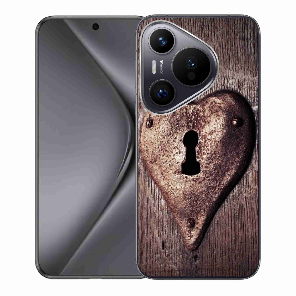 Gelový kryt mmCase na Huawei Pura 70 - zámek ve tvaru srdce