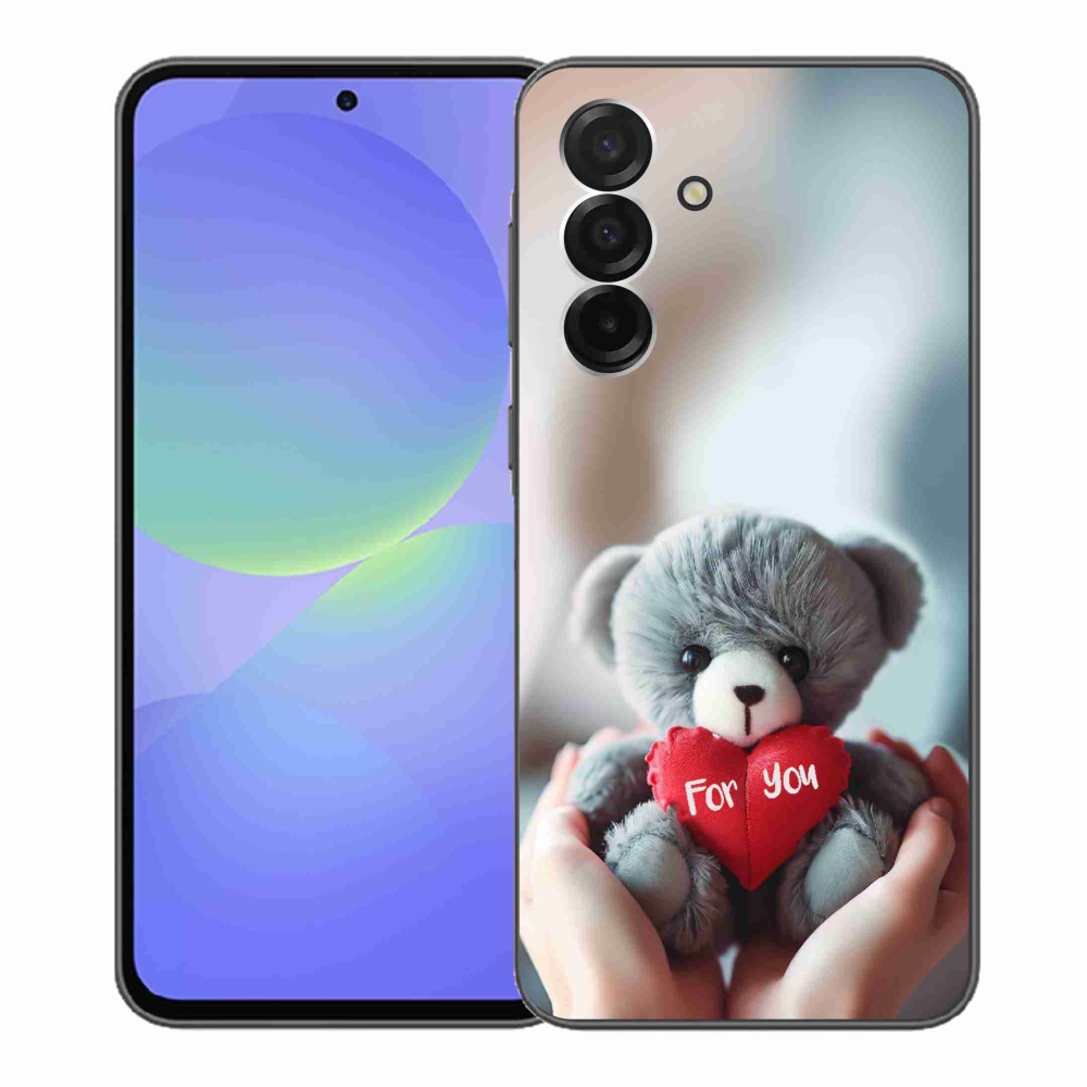 Gelový kryt mmCase na Samsung Galaxy A36 5G - medvídek pro zamilované