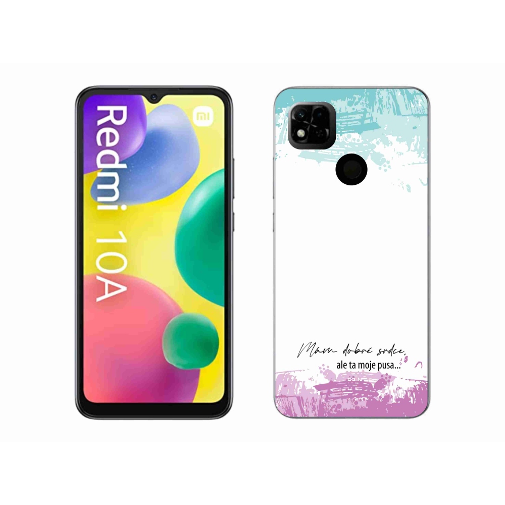 Gelový kryt mmCase na Xiaomi Redmi 10A - vtipný text 3 bílé pozadí