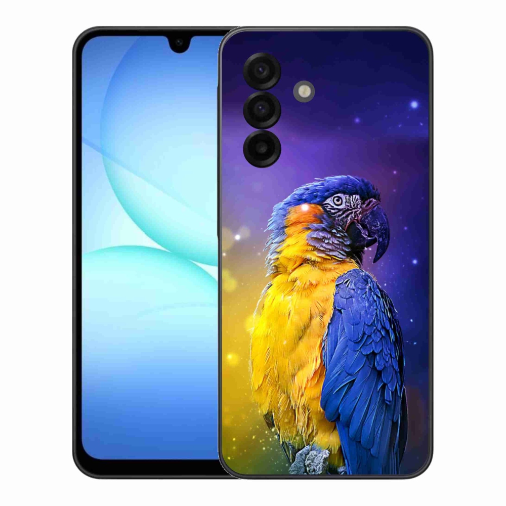 Gelový kryt mmCase na Samsung Galaxy A17 4G/5G - papoušek ara 1