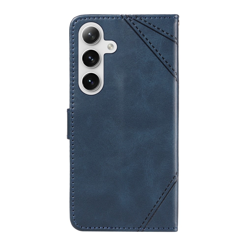 Triangle knížkové pouzdro na Samsung Galaxy S24+/S25+ - modré