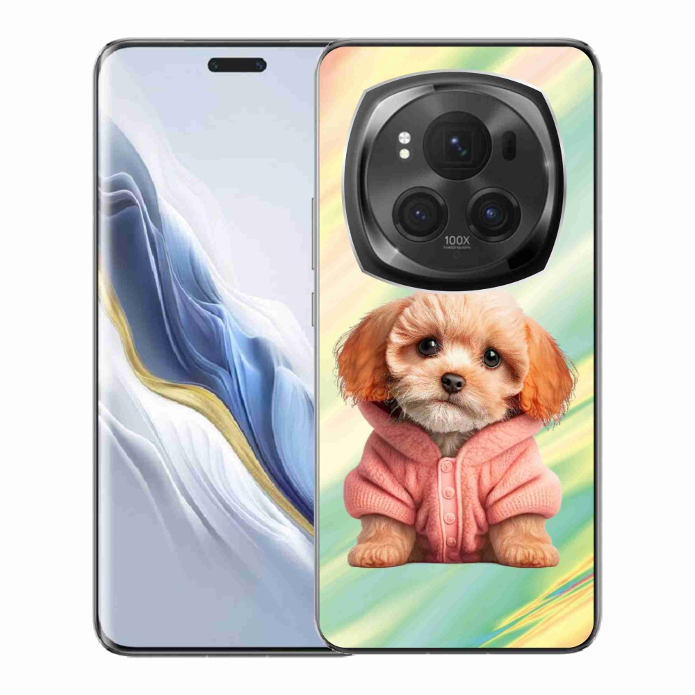Gelový kryt mmCase na Honor Magic 6 Pro 5G - štěně ve svetru
