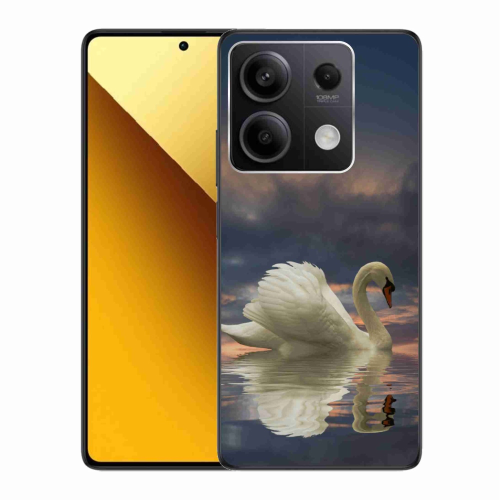 Gelový kryt mmCase na Xiaomi Redmi Note 13 5G - labuť