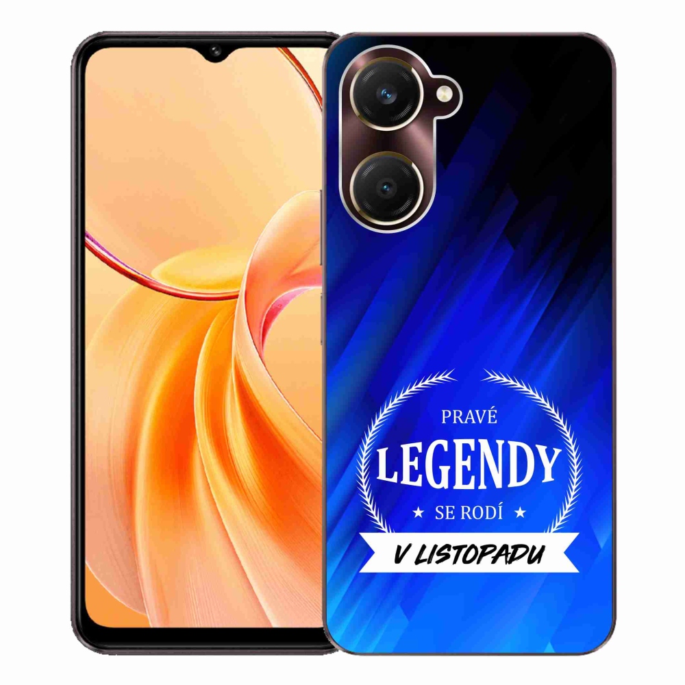 Gelový kryt mmCase na Vivo Y28s 5G - legendy v listopadu modré pozadí