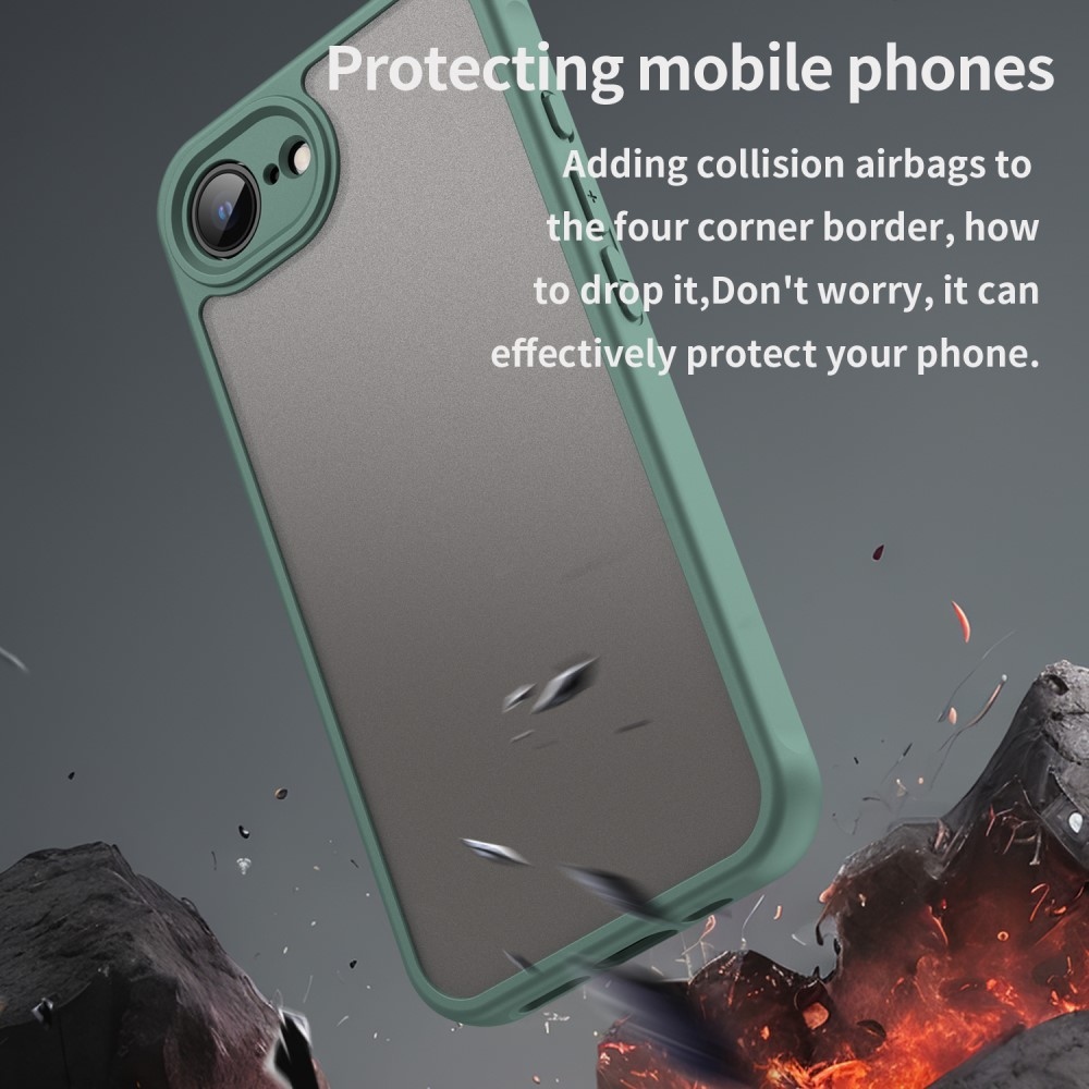 Proof gelový obal s pevnými zády na iPhone 16e - zelený