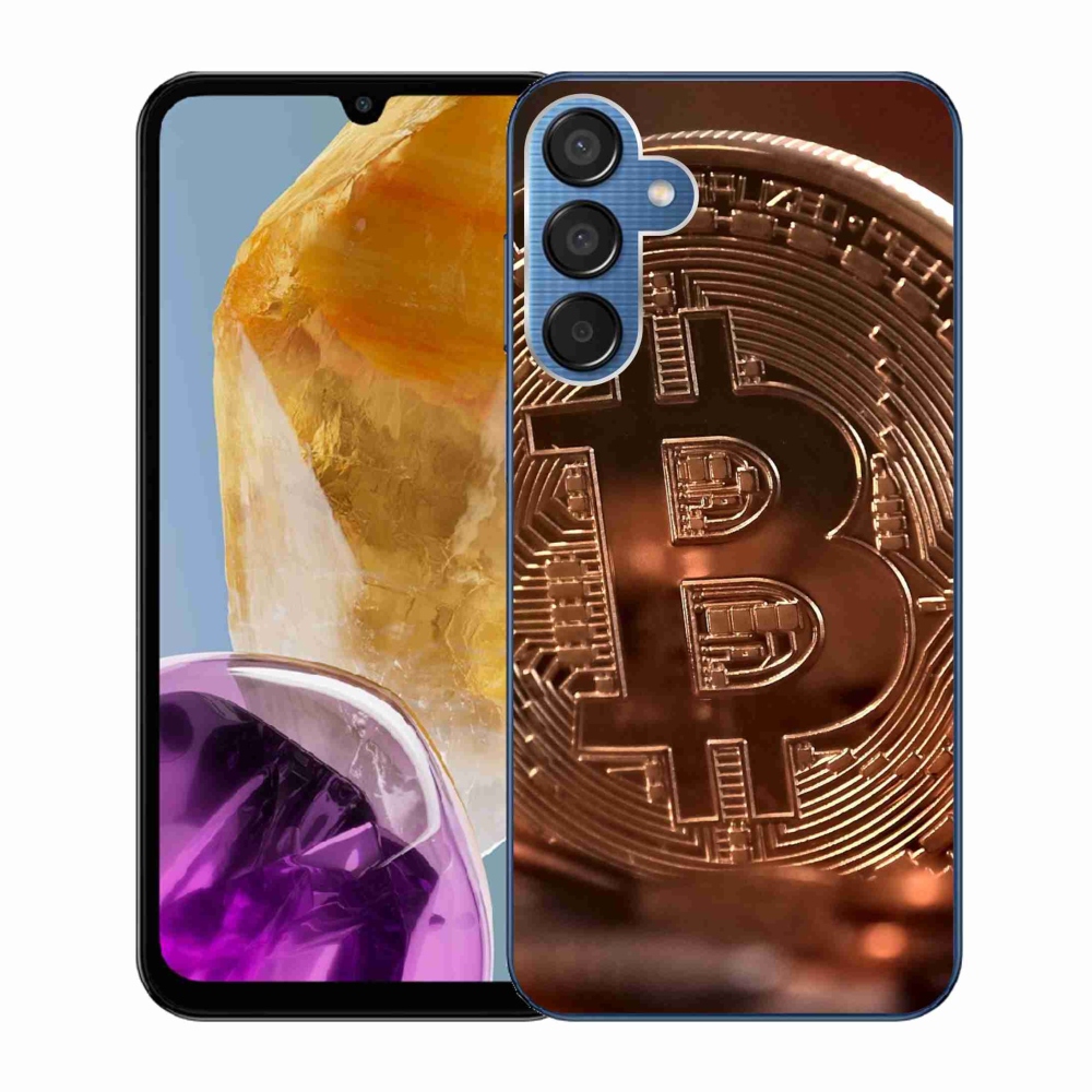 Gelový kryt mmCase na Samsung Galaxy M15 5G - bitcoin