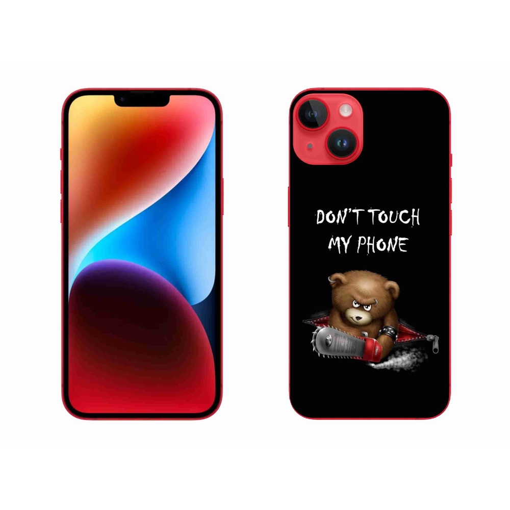 Gelový kryt mmCase na iPhone 14 Plus - nesahej na telefon