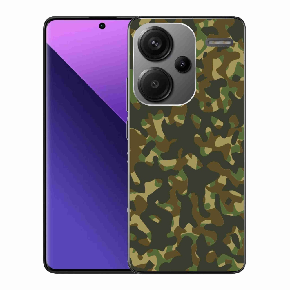 Gelový kryt mmCase na Xiaomi Redmi Note 13 Pro+ 5G - maskáčový vzor 1