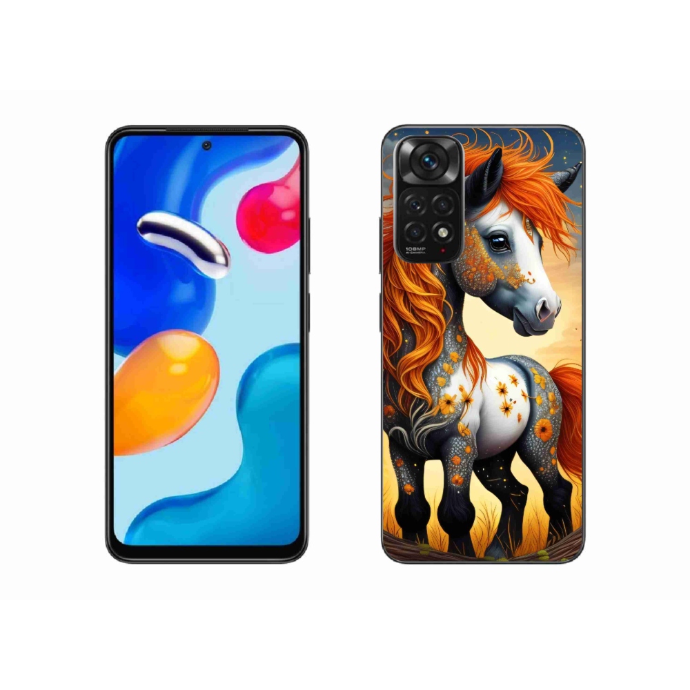 Gelový kryt mmCase na Xiaomi Redmi Note 11S 4G - barevný poník