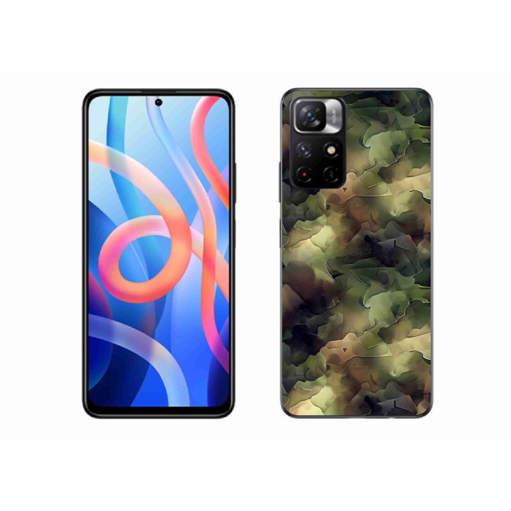 Gelový kryt mmCase na Xiaomi Redmi Note 11S 5G - maskáčový vzor 10