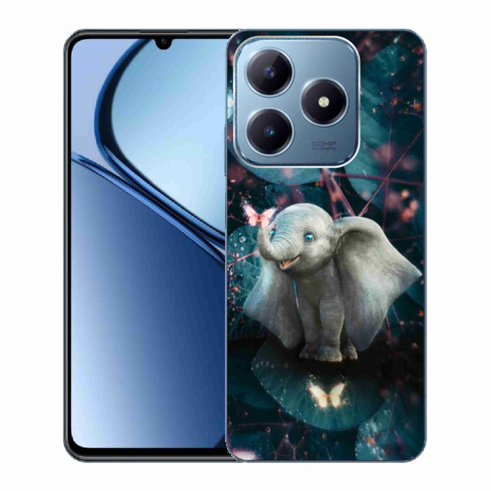 Gelový kryt mmCase na Realme C63 - roztomilý slon