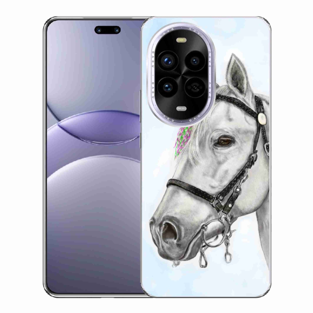 Gelový kryt mmCase na Huawei Nova 13 Pro 5G - bílý kůň 1