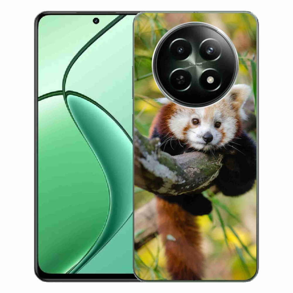 Gelový kryt mmCase na Realme 12 5G/12x 5G - panda červená