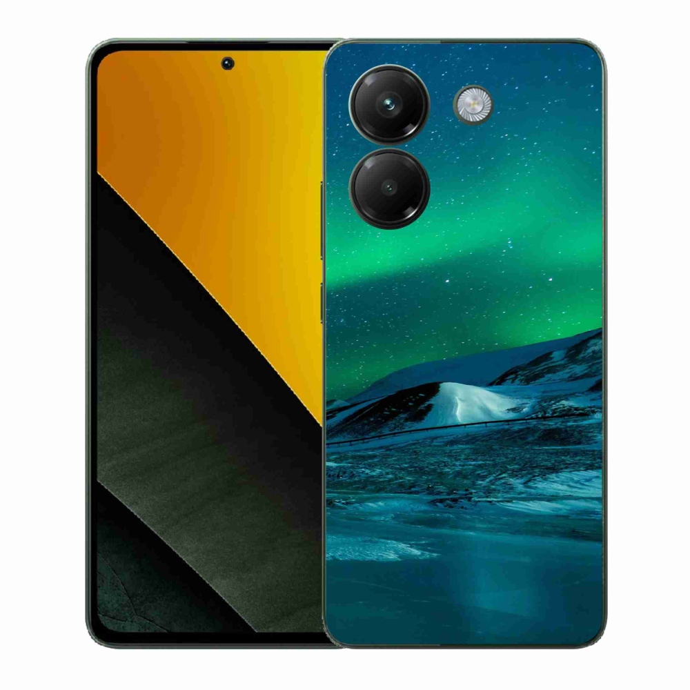 Gelový kryt mmCase na Xiaomi Poco M7 Pro 5G - polární záře