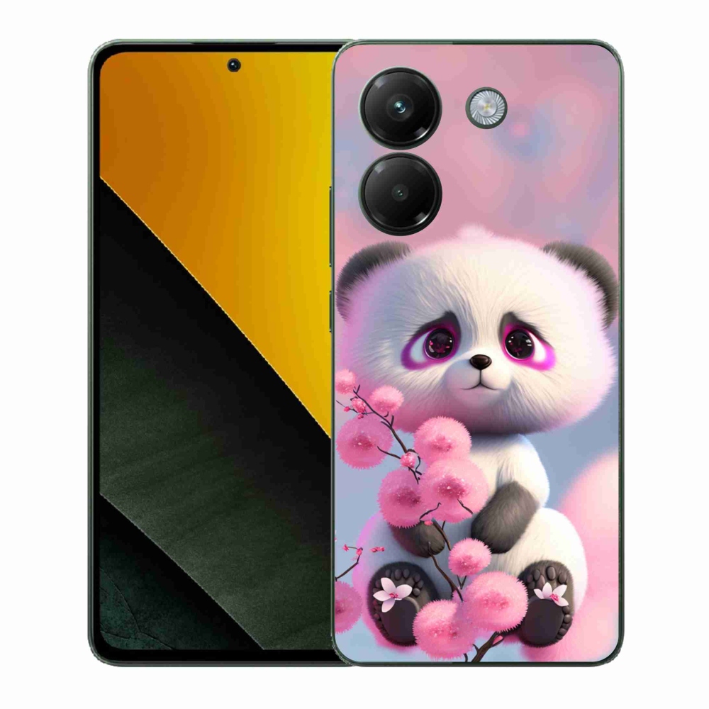Gelový kryt mmCase na Xiaomi Poco M7 Pro 5G - roztomilá panda 1