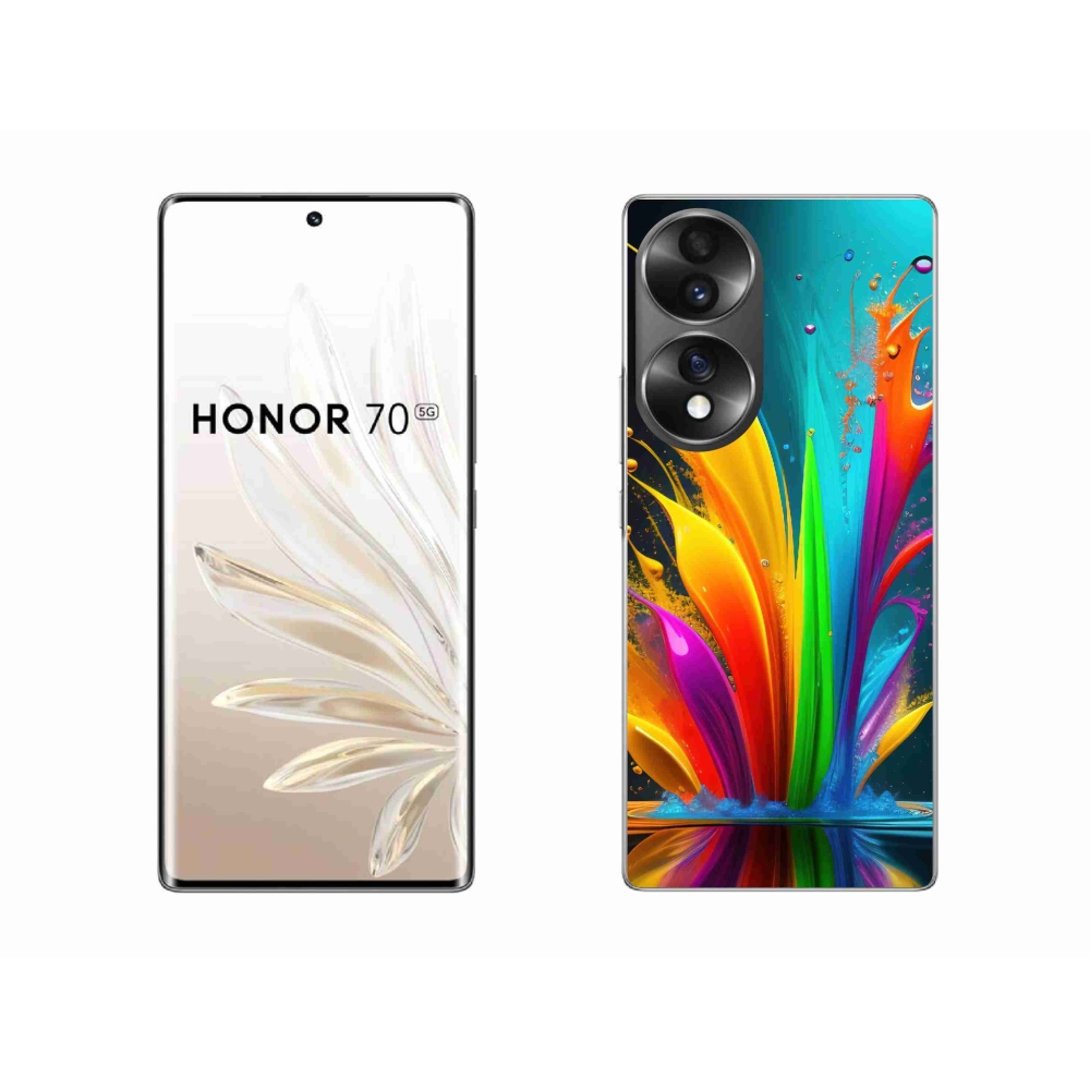 Gelový kryt mmCase na Honor 70 - abstraktní motiv 1