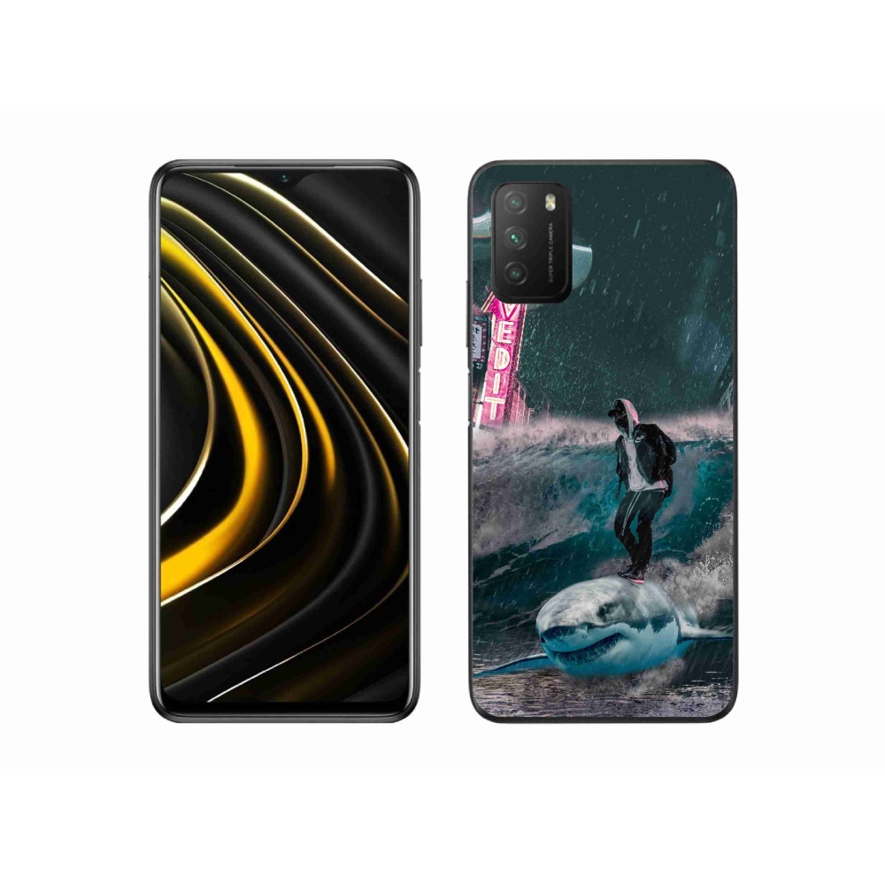 Gelový kryt mmCase na Xiaomi Poco M3 - žralok