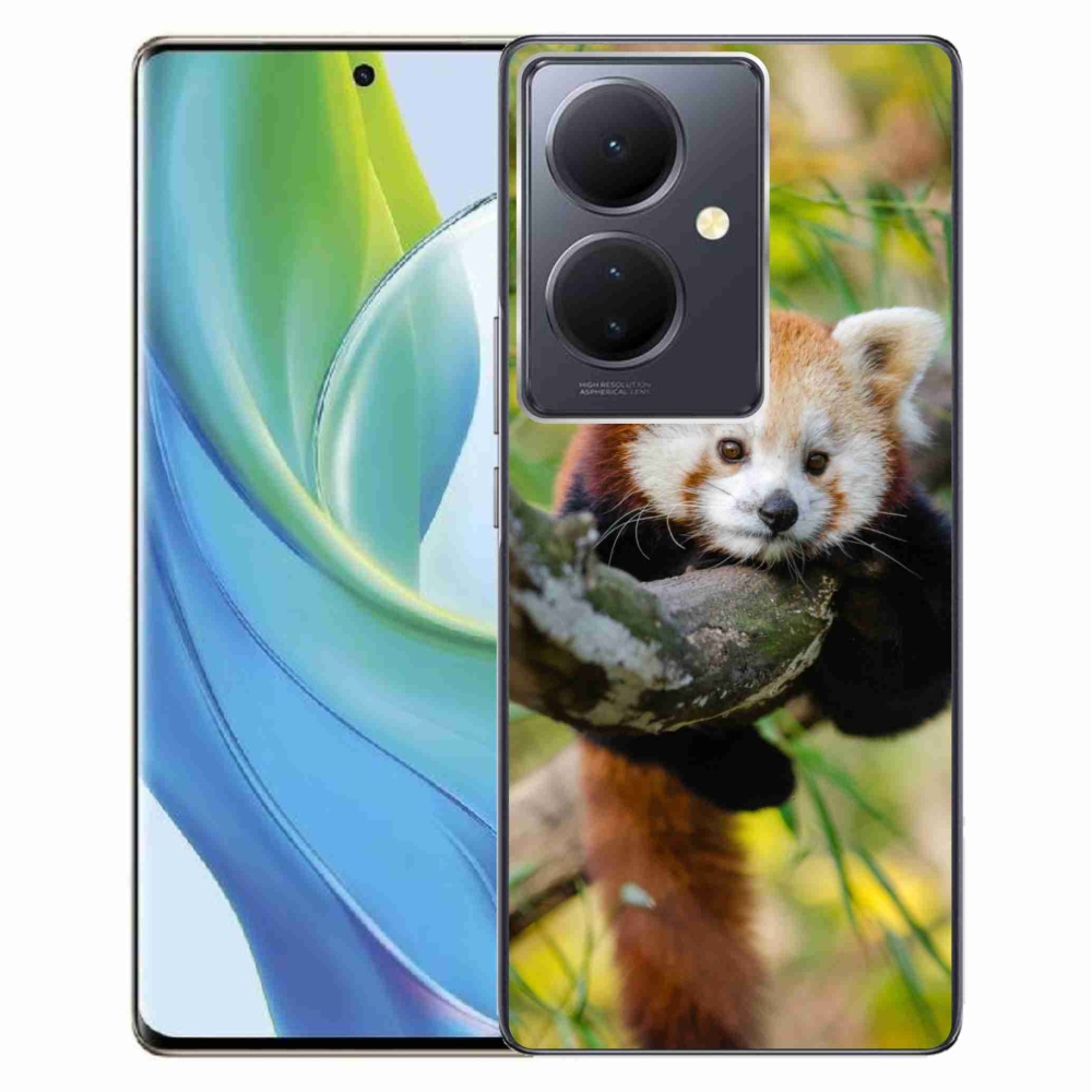 Gelový kryt mmCase na Vivo V29 Lite 5G - panda červená