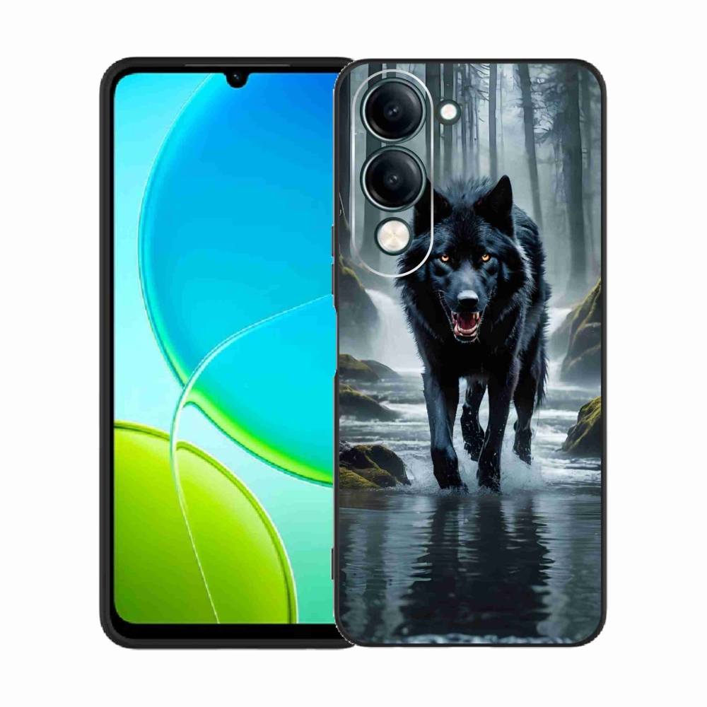 Gelový kryt mmCase na Vivo Y29s 5G - černý vlk